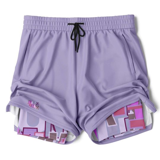 Basketball Premium Shorts - Purple Athletic Shorts Workout Shorts, Track Training Shorts, Great Basketball Gift -"Zone" by Duntalk