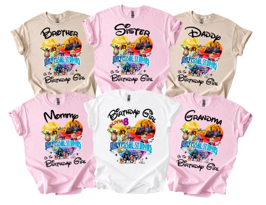 Custom Universal Studios Family Matching Shirts: 2025 Vacation Tees