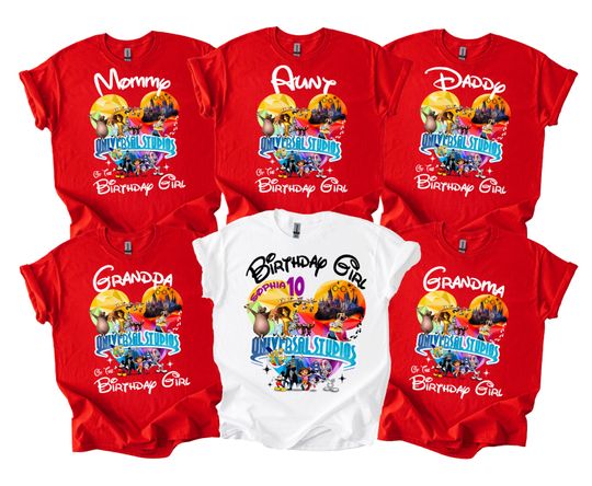 Custom Universal Studios Family Matching Shirts: 2025 Vacation Tees