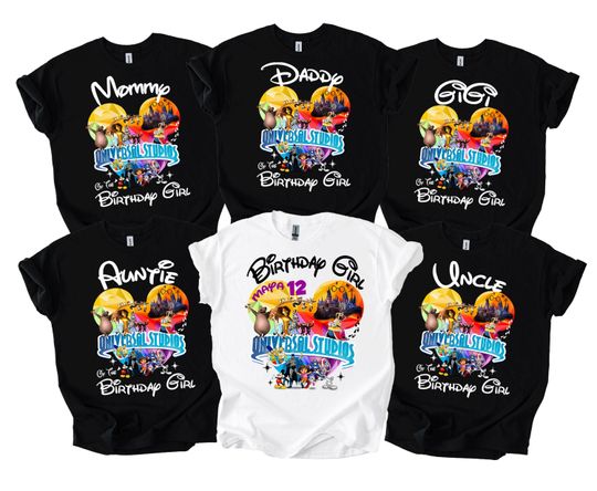 Custom Universal Studios Family Matching Shirts: 2025 Vacation Tees