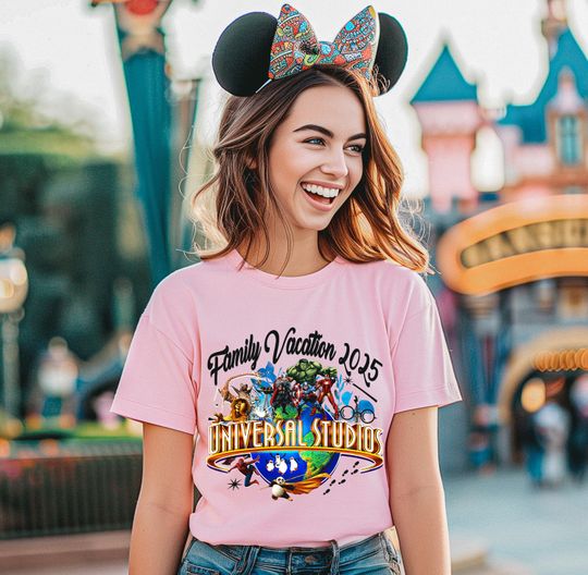 Custom Universal Studios Family Vacation Shirts: Matching Family Trip Tees