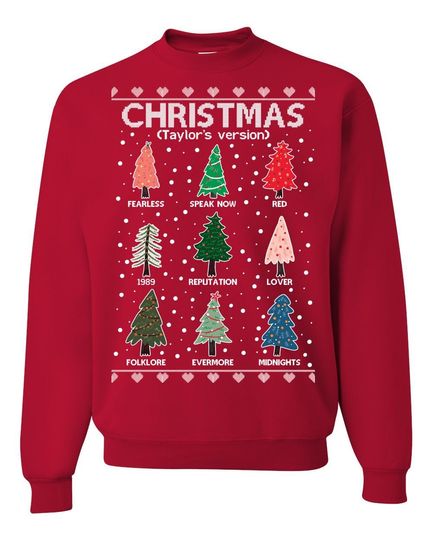 Ugly Christmas Sweater Christmas Taylo version Unisex Sweatshirt