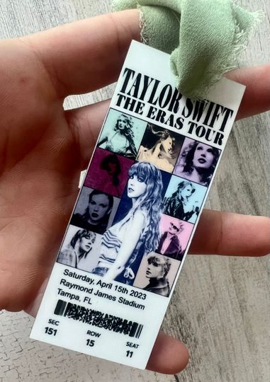 Eras Tour Ornament, Concert Ornament, Concert ticket