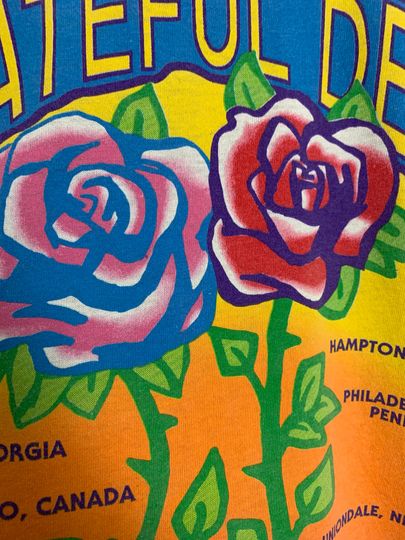 GRATEFUL DEAD 1992 Spring Tour Vintage T-Shirt