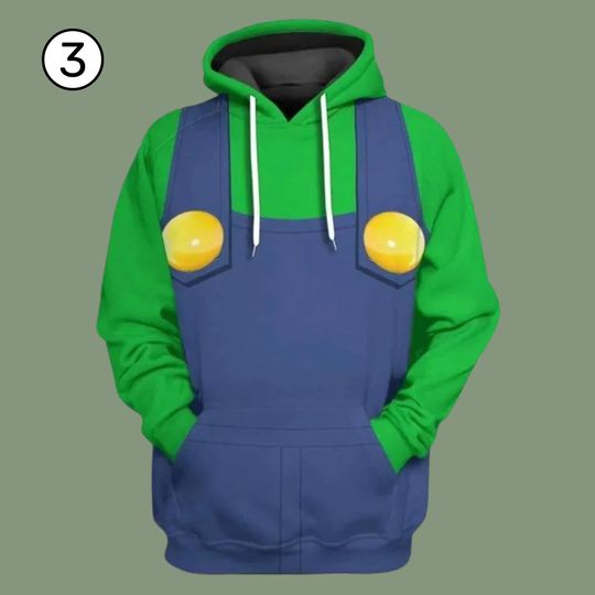 3D Game Cosplay Hoodie: Matching Family Halloween Costume