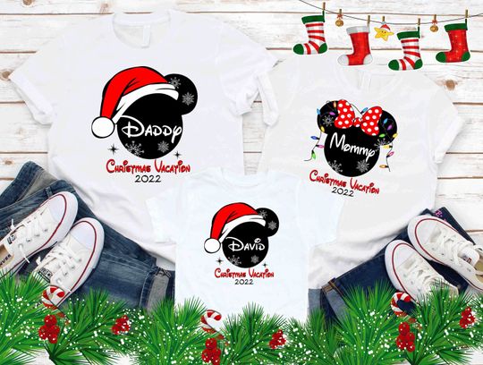 Christmas Disney Family Shirts, Xmas Family Outfit,Family Christmas Shirts