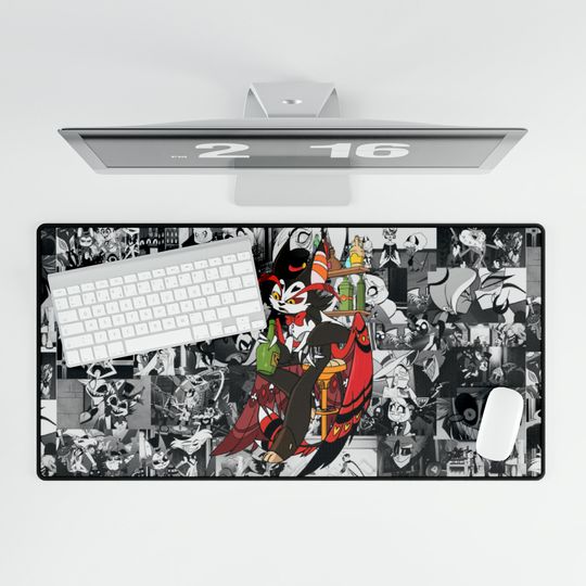 Husk Hazbin Hotel Desk Mat, Hazbin Hotel Decor