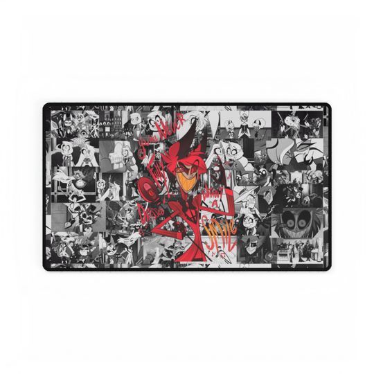 Alastor Hazbin Hotel Desk Mat, Hazbin Hotel Decor