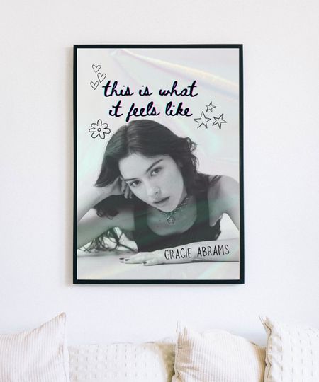 This Is What It Feels Like, Gracie Abrams Print, Tour Poster,  | Gracie Abrams Poster | Music Gift | Music Wall Decor, Available in 7 Sizes