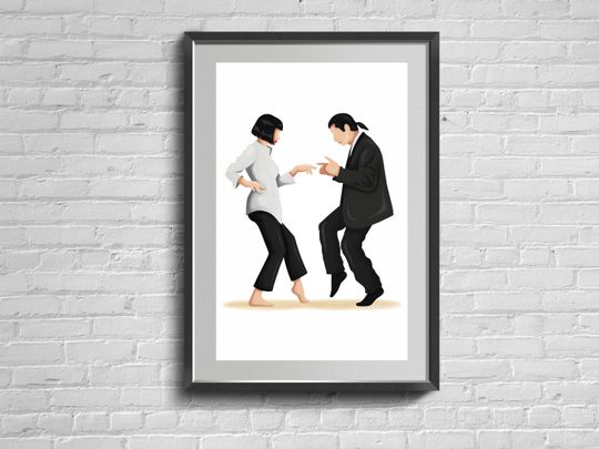 Pulp Fiction Film Movie Wall Art Print. Hip Hop Artwork Poster