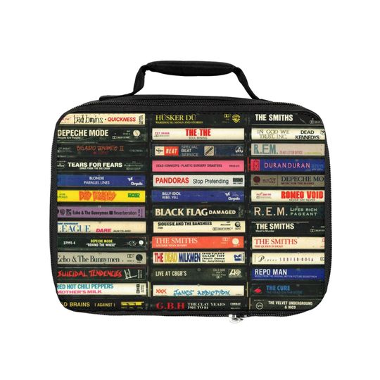 Cassettes Lunch Bag, Back to School Bag, Gift for Kid