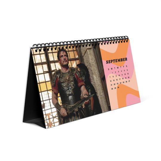 Pedro Pascal 2025 Desktop Calendar