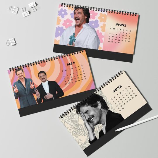 Pedro Pascal 2025 Desktop Calendar