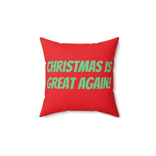 Trump Throw Pillow | Christmas Pillow | Christmas Decor