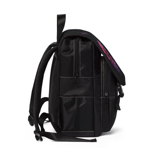 Dahlia Flower Unisex Casual Shoulder Backpack