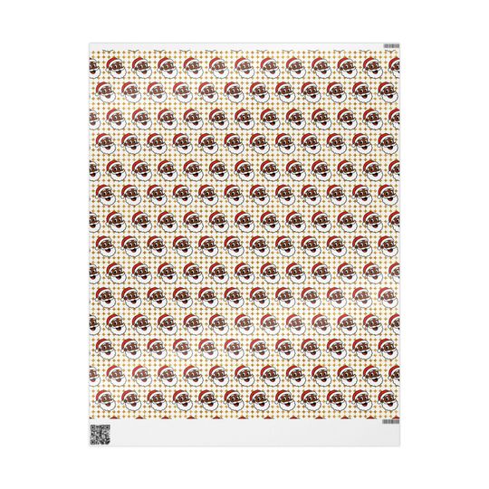 Christmas Wrapping Paper Rolls Black Family Christmas Gift Wrap Holiday Gift Wrap Custom Name Wrapping Paper African American Santa