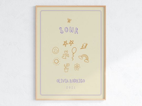 Sour By Olivia Rodrigo Premium Matte Vertical Poster
