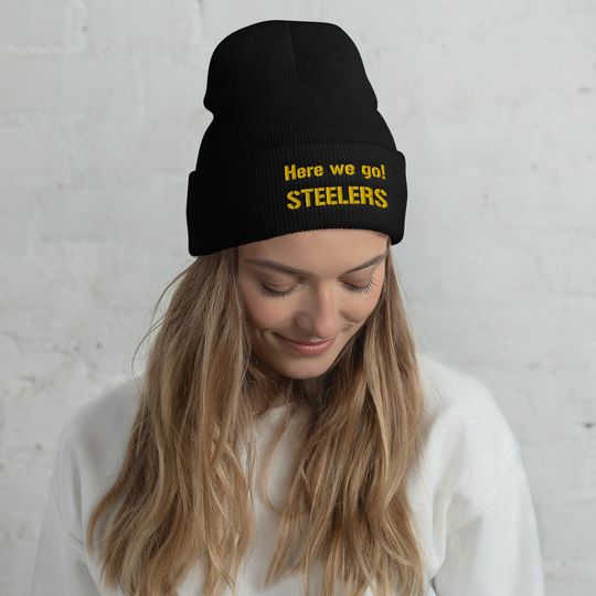 Pittsburgh Steeler Here we go! Cuffed Beanie