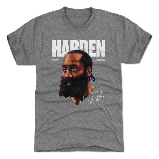 James Harden T-Shirt - Philadelphia Basketball James Harden Philadelphia Game Face WHT