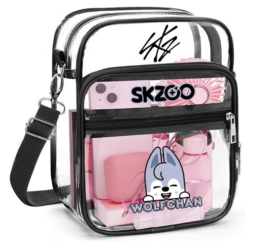 Transparent Shoulder Bag Inspired by Stray Kids SKZOO for Concerts