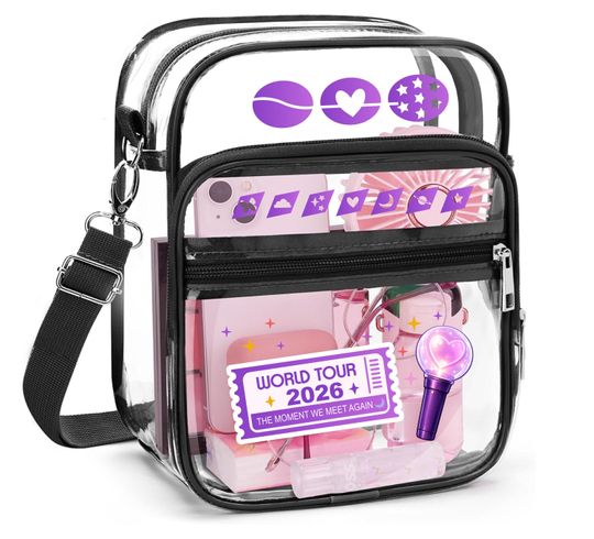 BTS World Tour 2026 Inspired Design Clear Bag