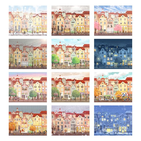 2025  illustrated Wall Calendar