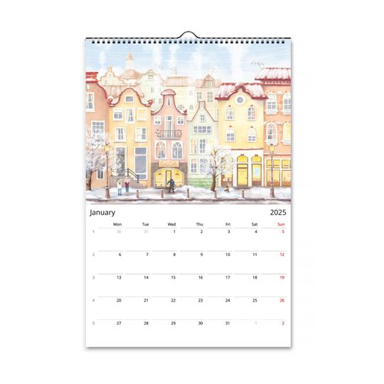 2025  illustrated Wall Calendar