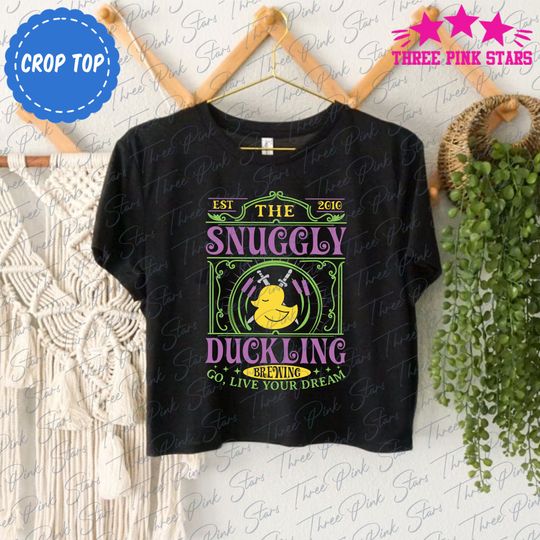 Snuggly Duckling Crop Top, Tangled Crop Top, Disney Crop Top