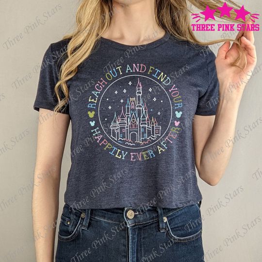 Magic Kingdom Castle Crop Top, Cinde Castle Crop Tee E3715