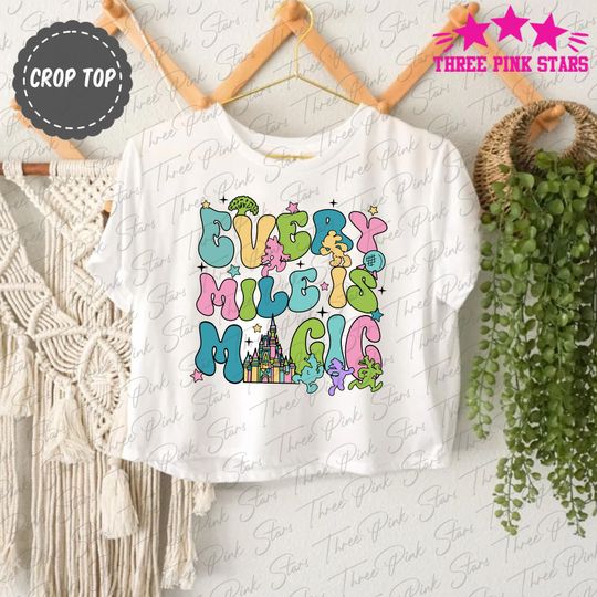 Every Mile Is Magic Crop Top, Magic Kingdom Running Crop Top, Epcot Running Crop Tee, Marathon Running Tee E5240
