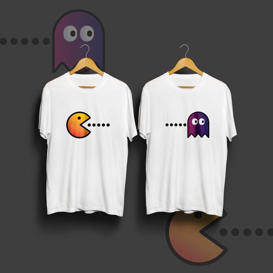 Couple Pacman unisex t-shirt