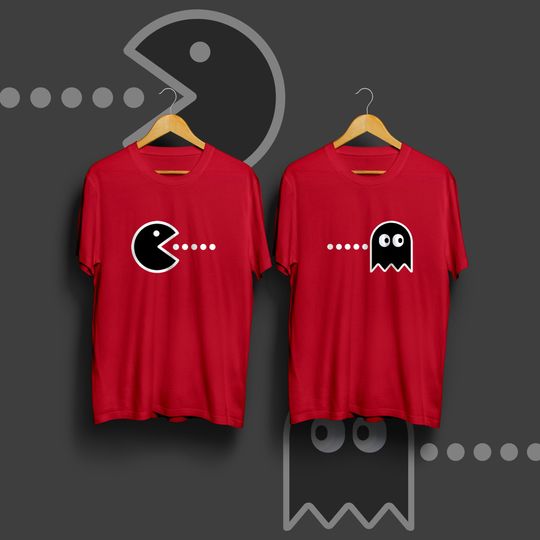 Couple Pacman unisex t-shirt