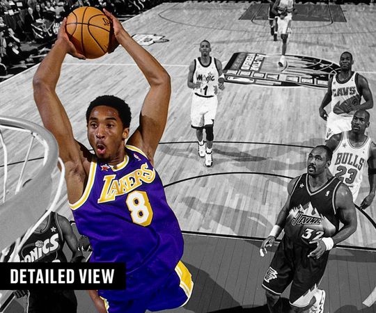 Kobe Bryant 1998 All-Star Game Dunk Photo Poster