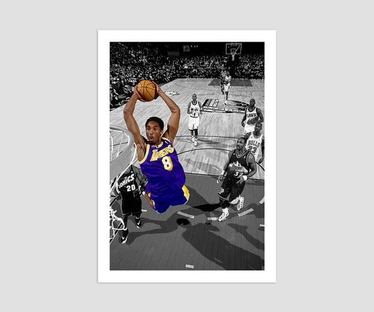 Kobe Bryant 1998 All-Star Game Dunk Photo Poster