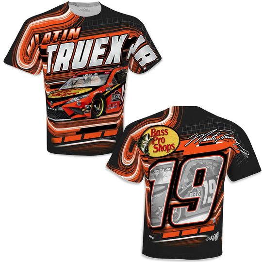 Martin Truex, Jr. #19 Bass Pro Racing Red Sublimated Shirt