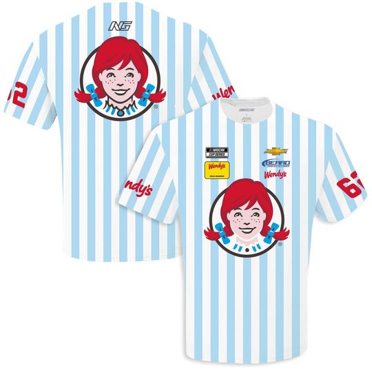 Checkered Flag Noah Gragson 2022 Wendys Sublimated Uniform Pit Crew T-Shirt