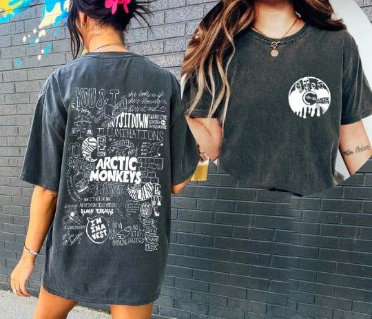 Arctic Monkey 2 Sides shirt, Aesthetic Arctic Monkey Shirt, Arctic Monkey Fan Gift Merch 2023