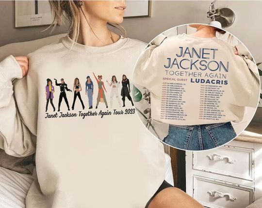Janet Jackson Together Again Tour 2023 Shirt, Janet Shirt For Fan, Janet Tour 2023 Shirt