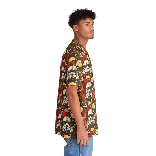 Storm Trooper Men's Hawaiian Shirt, Galaxy's Edge Men's Shirt