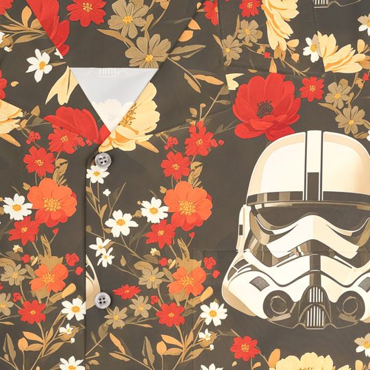 Storm Trooper Men's Hawaiian Shirt, Galaxy's Edge Men's Shirt