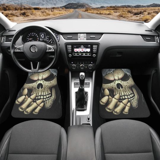 Grim reaper Skull Car Seat Cover car mat Halloween skeleton seat cover mat ghost car seat protector evil mat skeleton car mat seat protector