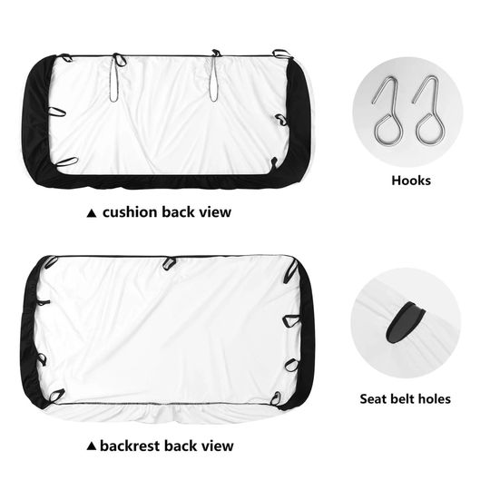 Mexico skull Car Seat Covers car mats, sugar skull car seat cover mats, Day of the dead gothic candy skull car seat protector covers mats