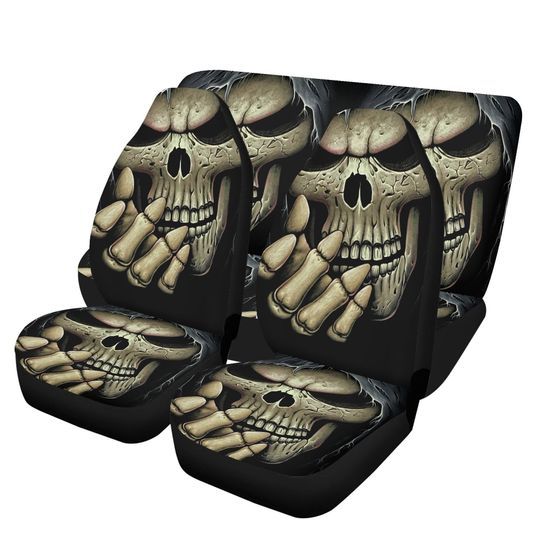 Grim reaper Skull Car Seat Cover car mat Halloween skeleton seat cover mat ghost car seat protector evil mat skeleton car mat seat protector