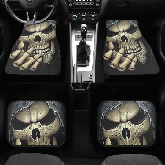 Grim reaper Skull Car Seat Cover car mat Halloween skeleton seat cover mat ghost car seat protector evil mat skeleton car mat seat protector