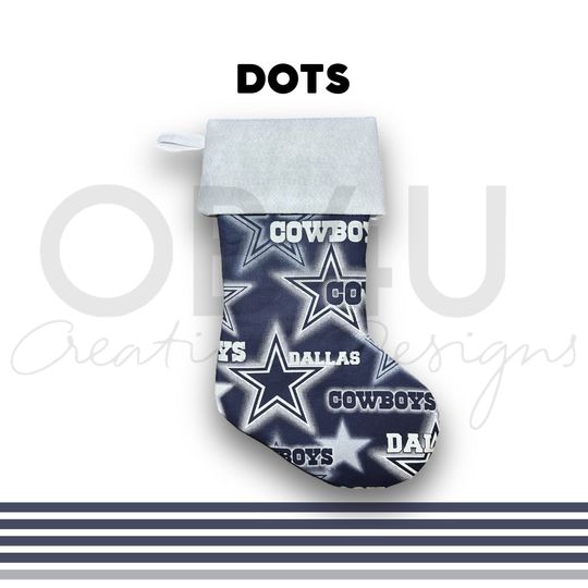 Dallas Cowboys Christmas Stockings | Cowboys Stockings | Family Stockings for Christmas | Handmade Christmas Stocking