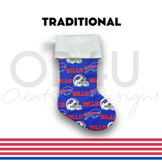 Buffalo Bills Christmas Stockings | Christmas Stockings Set | Family Christmas Stockings | Christmas Stockings Blue