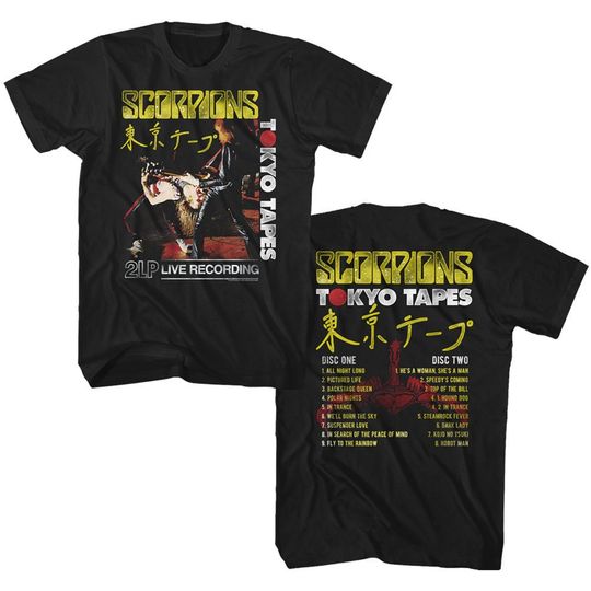 Scorpions Tokyo Tapes Album Cover Rock and Roll Music Shirt
