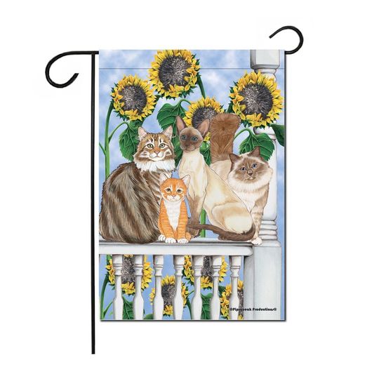 Cat Garden Flag