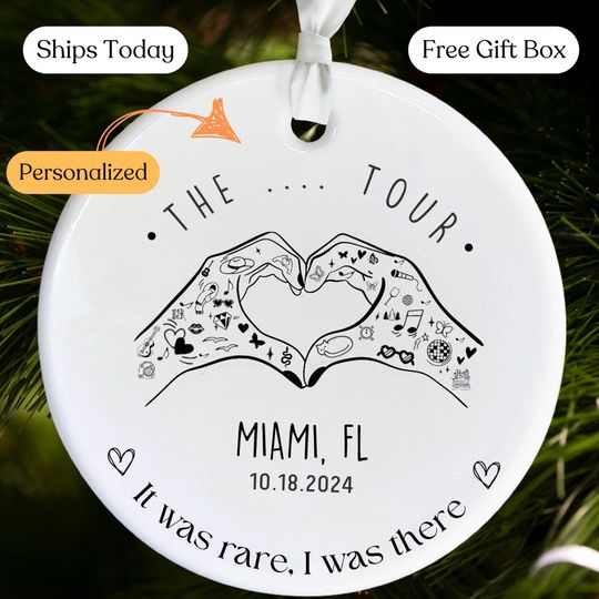 Personalized Concert Memory Ornament | Keepsake Christmas Gift  | Holiday Gift!