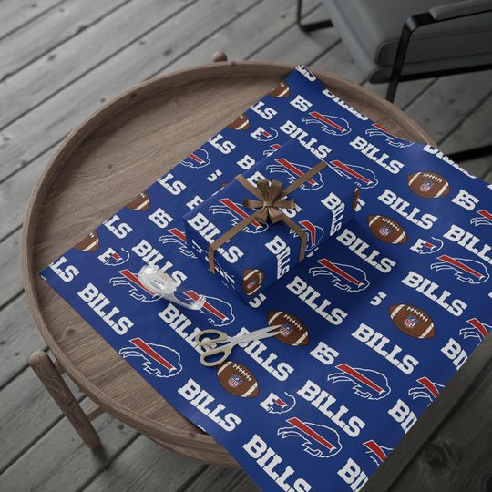 football Buffalo Bills Wrapping Paper: Sports Gift Wrap